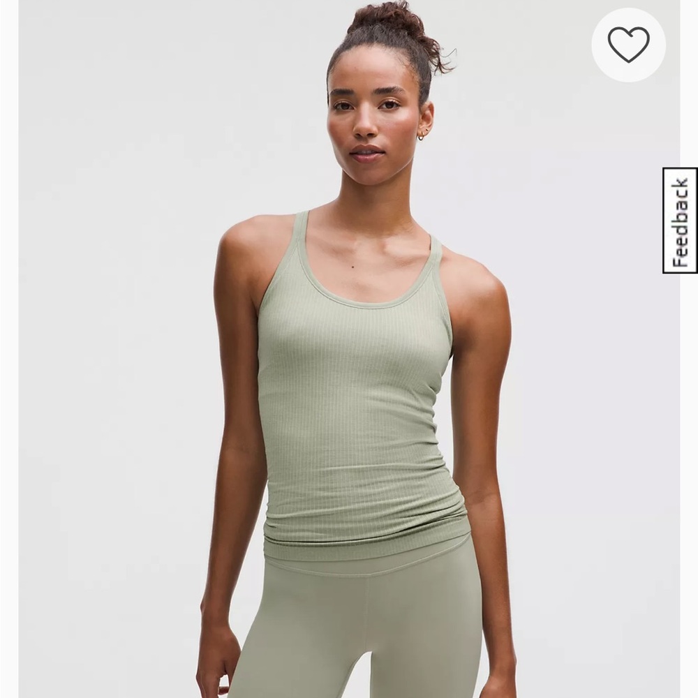 Lululemon Ribbed Tank Top - Sage Green
